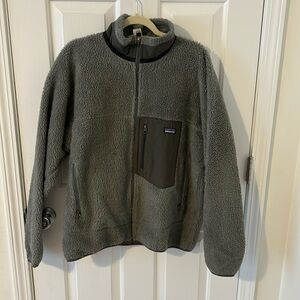 Men’s Patagonia Sherpa Jacket size large grey mens